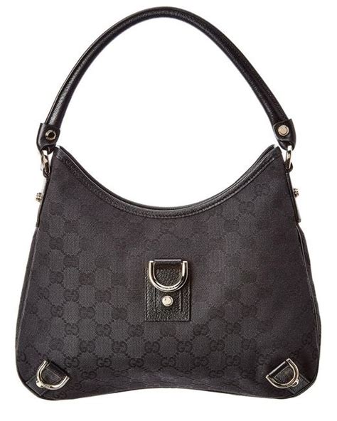 gucci black leather pocket abbey hobo|Gucci hobos for sale.